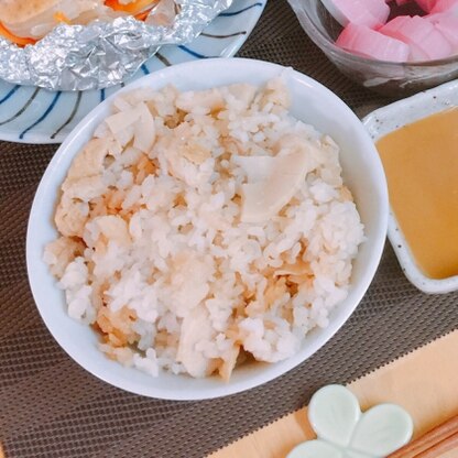 筍を細かくしたので、食べやすかったです♡素敵なレシピ､ありがとうございました◌⑅⃝*॰ॱ